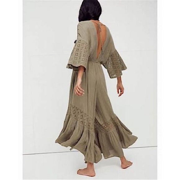 Free People Angela Lace Trimmed Jumpsuit - Picture 2 of 6